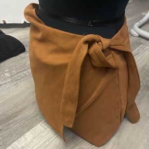 Brown Wrap Skirt